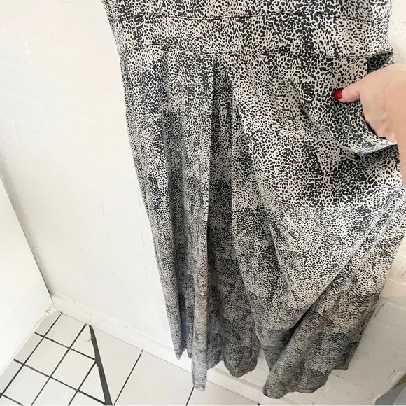 Anthropologie Annie 50 Open Back Wide Leg Drape Jumpsuit L Made in Canada - Picture 7 of 14